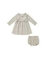 Basil Stripe Long Sleeve Dress