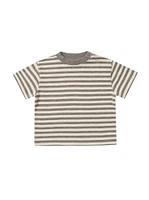 Charcoal Stripe Relaxed Tee