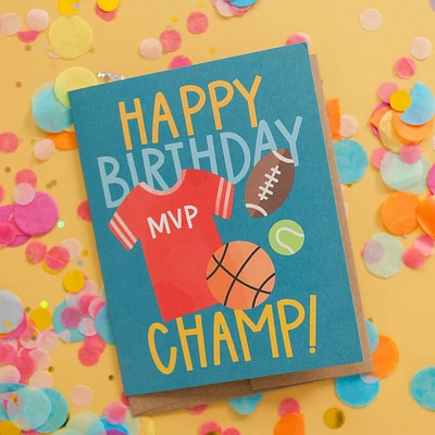 Happy Birthday Champ Card
