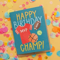 Happy Birthday Champ Card