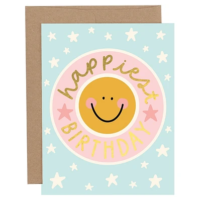 Happiest Smiley Birthday Card