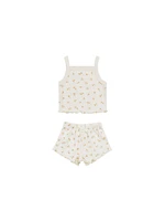 Ditsy Melon Pointelle Tank + Shortie Set