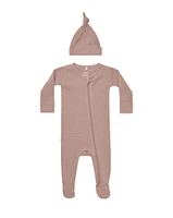 Dusty Pink Waffle Sleep Set