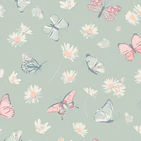Mint Butterfly Daisy Bamboo Sleeper