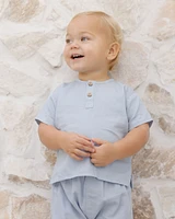 Chambray Henry Top