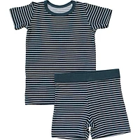 Navy Stripe Bamboo Cozy Set