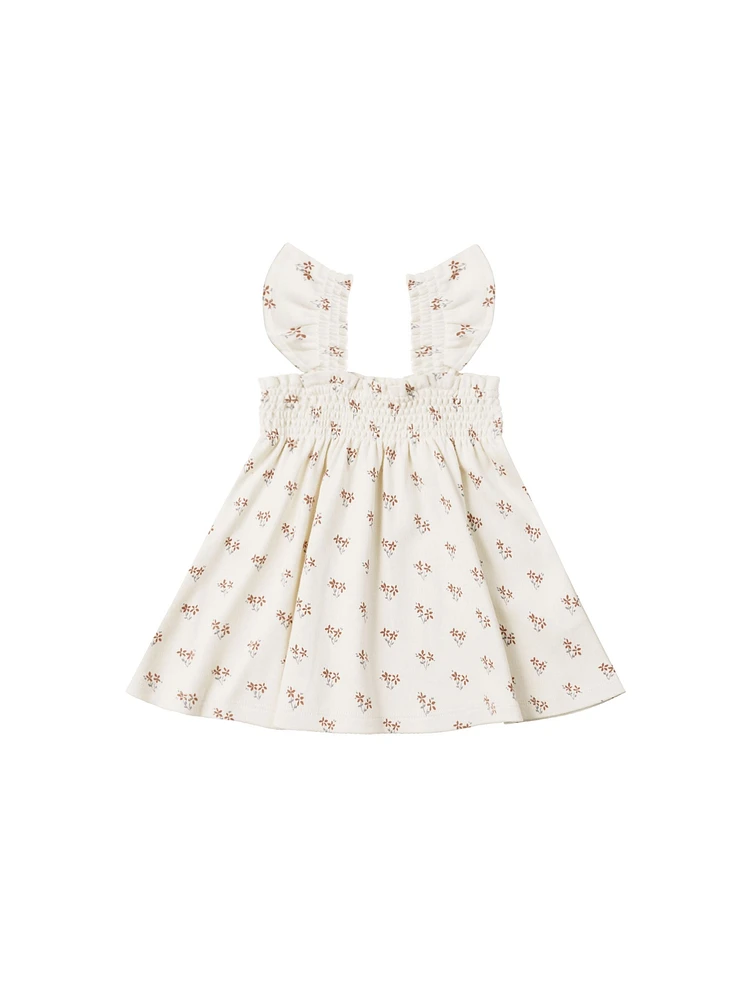 Summer Flower Smocked Dress