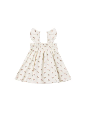 Summer Flower Smocked Dress