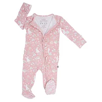 Woodland Bunny Ruffle Bamboo Sleeper