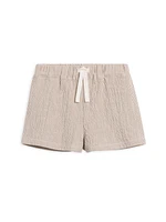 Truffle Seersucker Shorts