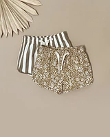 Swim Trunk - Golden Ditsy