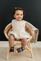 Gingham Peplum Set