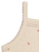 Pia Floral Pointelle Tank Dress