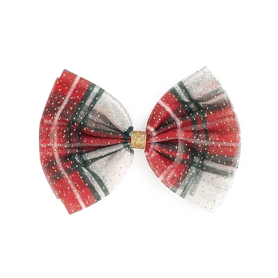 Holiday Plaid Bow