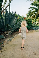 Sage Floral Tank + Biker Short Set