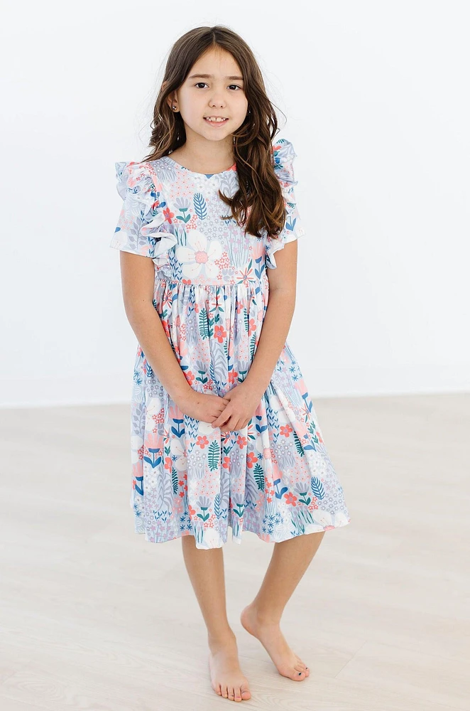 Field of Flowers Ruffle Twirl Dress