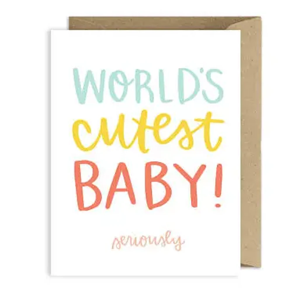World's Cutest Baby Greeting Card