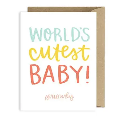 World's Cutest Baby Greeting Card