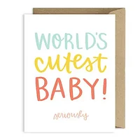 World's Cutest Baby Greeting Card