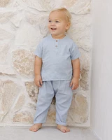 Chambray Henry Top