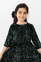 Hunter Green Sequin Dress