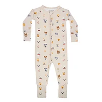 Dogs Cream Zip Romper