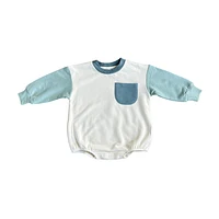 Seafoam Color Block Romper