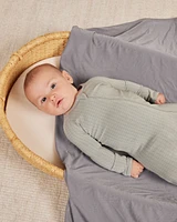 Grid Bamboo Pajama Sleeper