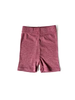 Hibiscus Ribbed Biker Shorts