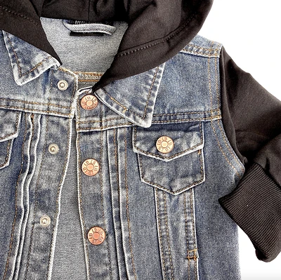 Hooded Denim Jacket