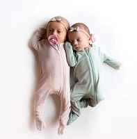 Zippered Footie - Sage