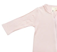 Zippered Footie - Blush