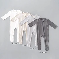 Zippered Footie - Storm