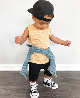 Stripe Pocket Tank - Sunny Day
