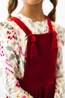 Red Velvet Pinafore