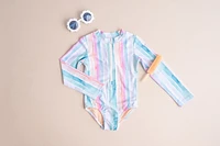 Watercolor Stripe Lyanna Swimsuit