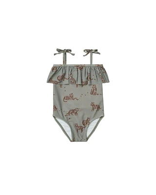 Ruffle One-Piece - Tigers