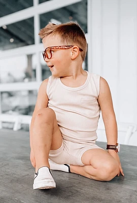 Ribbed Biker Short - Shell