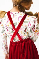 Red Velvet Pinafore