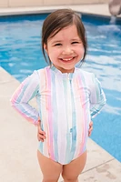 Watercolor Stripe Lyanna Swimsuit