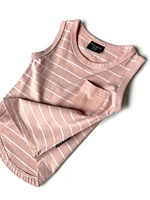 Stripe Pocket Tank - Sun Kissed