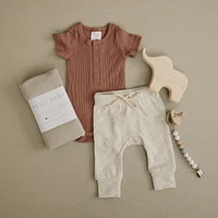 Dusty Rose Organic Snap Bodysuit