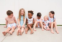 Watercolor Stripe Lorelai Swimsuit