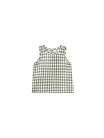 Woven Tank - Sea Green Gingham