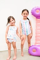 Watercolor Stripe Lorelai Swimsuit