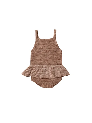 Knit Ruffle Romper - Sienna