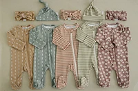 Light Mustard Strokes Zipper Sleeper