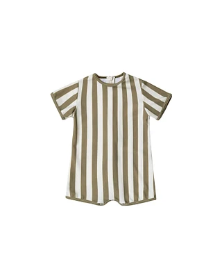 Shorty One-Piece - Olive Stripe