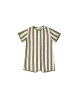 Shorty One-Piece - Olive Stripe