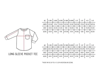 Long Sleeve Pocket Tee - Black